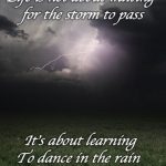 Dance in the rain storm